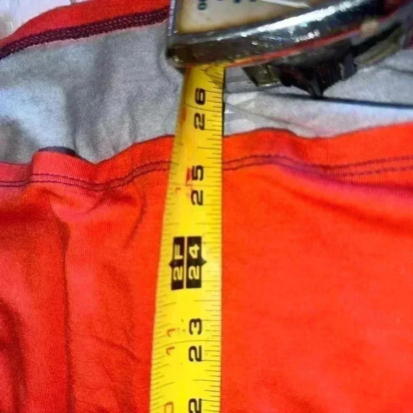 Lularoe XS orange & blue wide stripe Azure A-line skirt. This skirt is bomb! - Picture 4 of 7